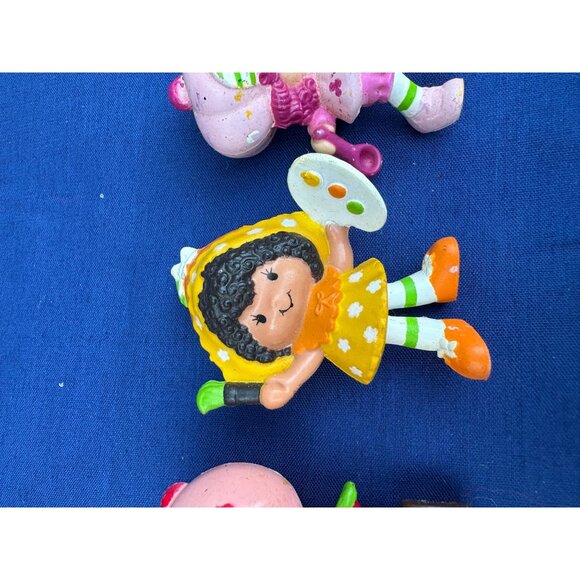 Vintage Strawberry Shortcake Figurines Set Of 5 Toys Miniatures 1980s - Picture 3 of 12